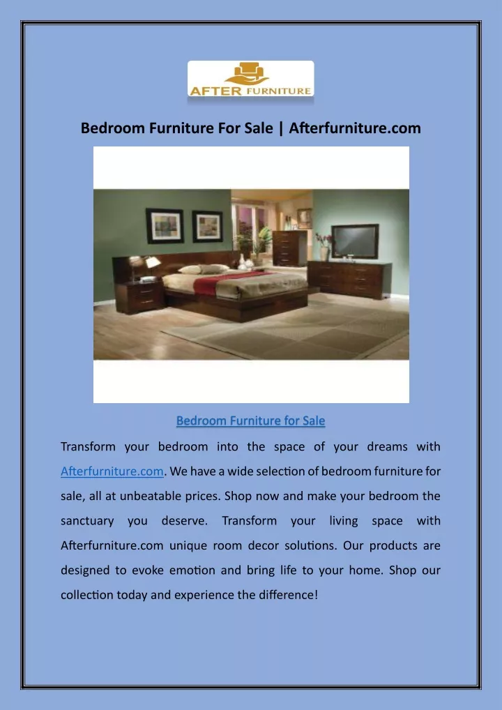 bedroom furniture for sale afterfurniture com