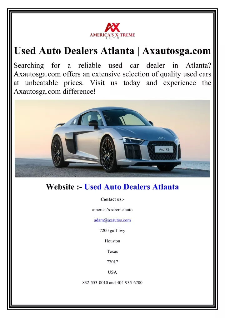 used auto dealers atlanta axautosga com