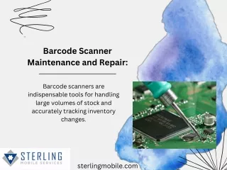 Barcode Scanner Maintenance and Repair
