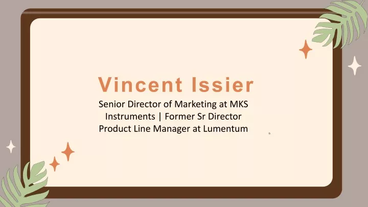 vincent issier senior director of marketing