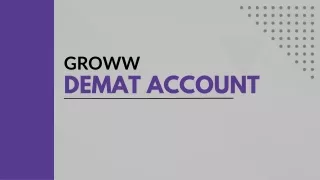 Groww Demat Account