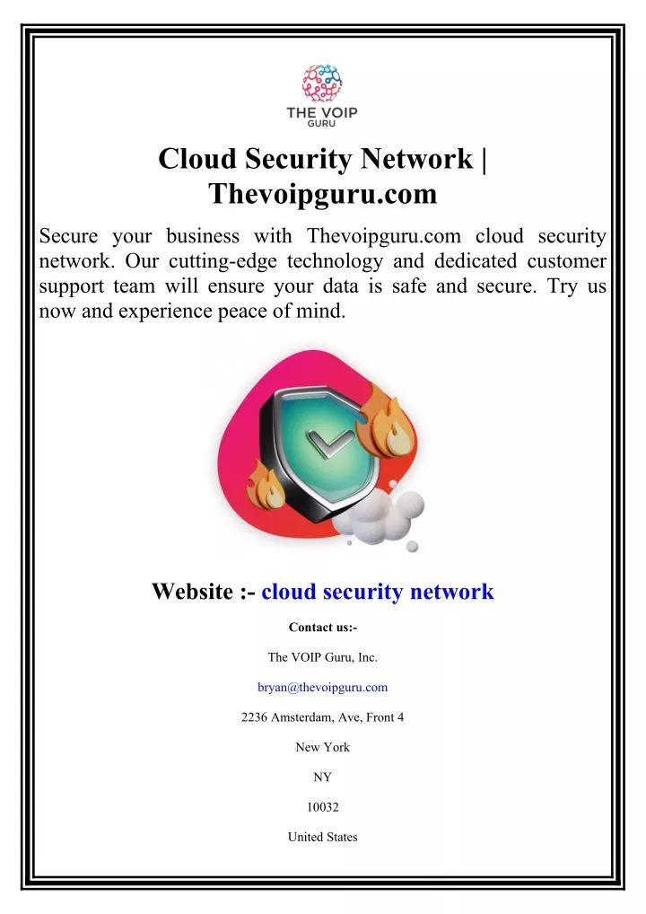 cloud security network thevoipguru com
