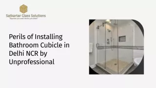 perils of installing bathroom cubicle in delhi