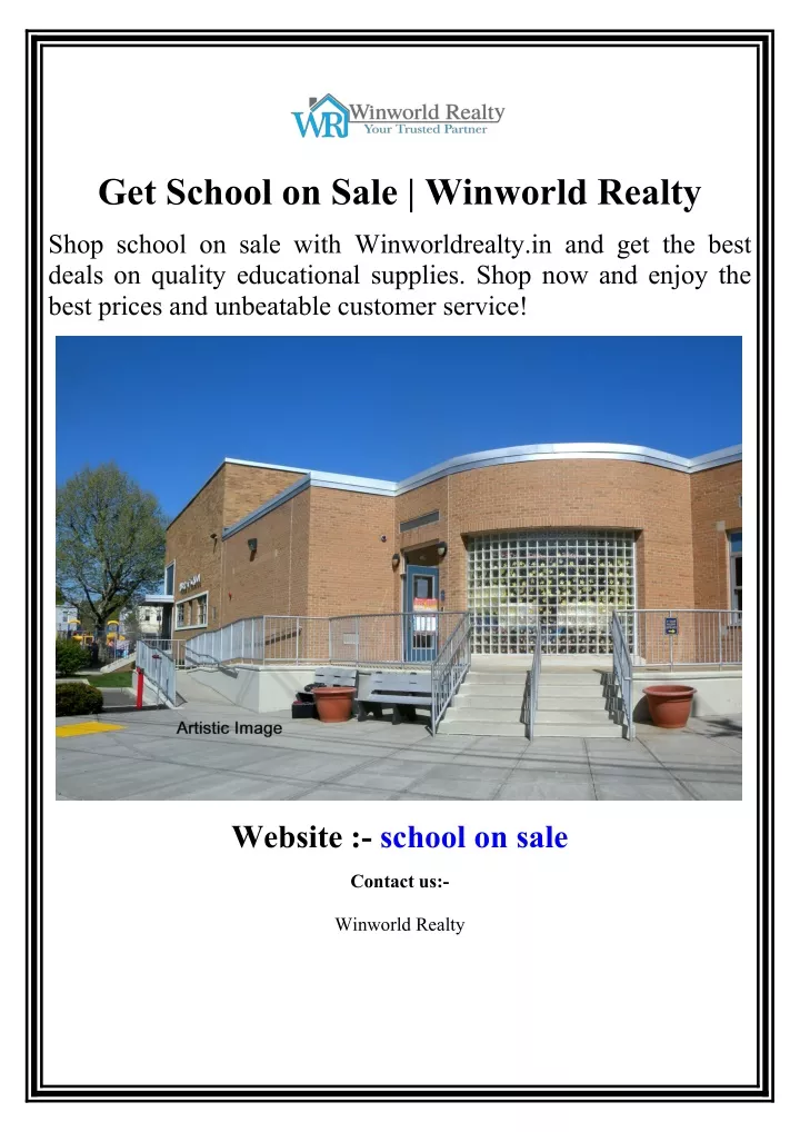 get school on sale winworld realty