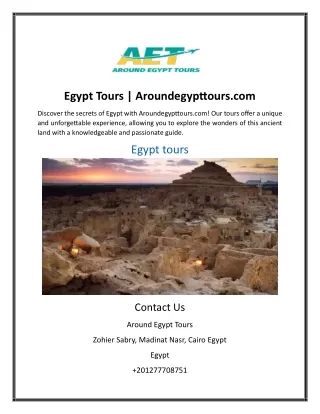 Egypt Tours | Aroundegypttours.com