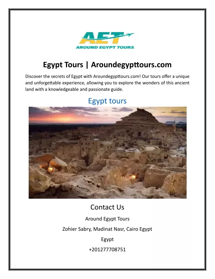 egypt tours aroundegypttours com