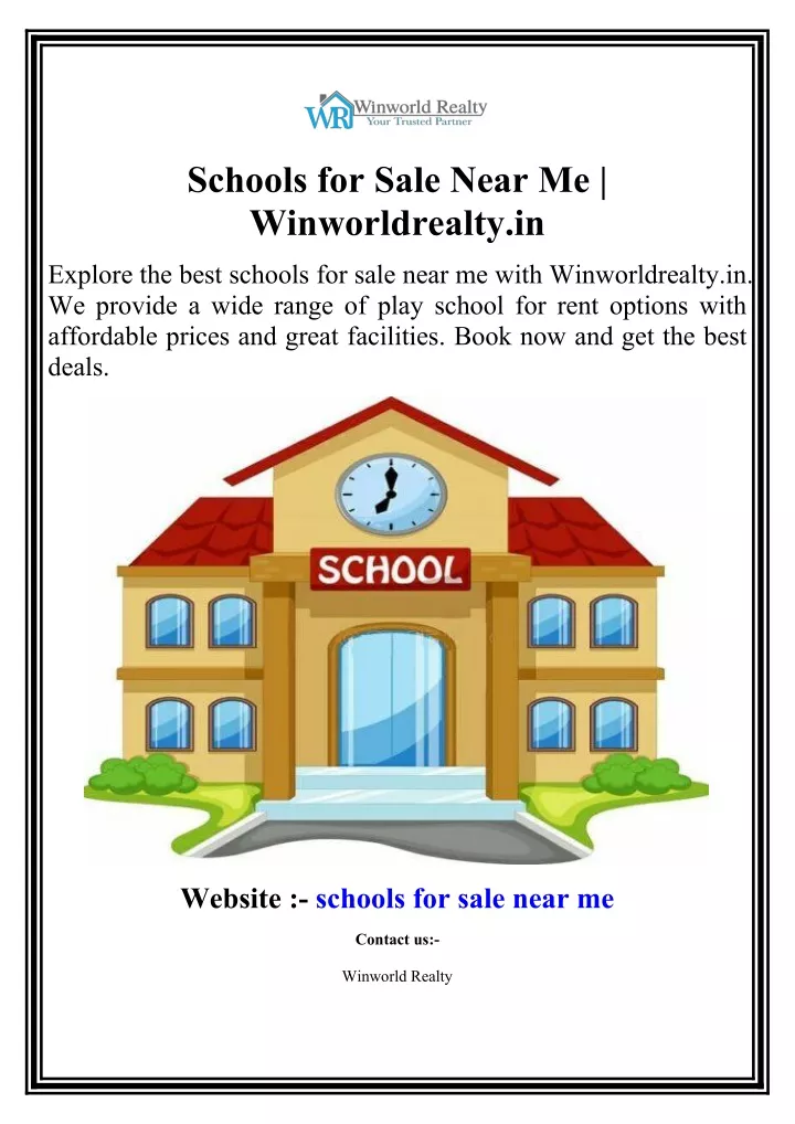 schools for sale near me winworldrealty in