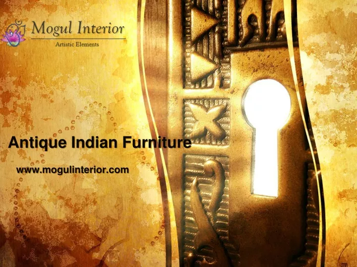 antique indian furniture