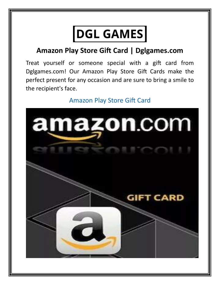 amazon play store gift card dglgames com