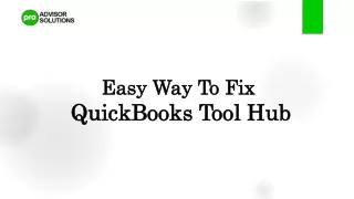 Easy Way To Fix QuickBooks Tool Hub
