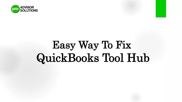 easy way to fix quickbooks tool hub