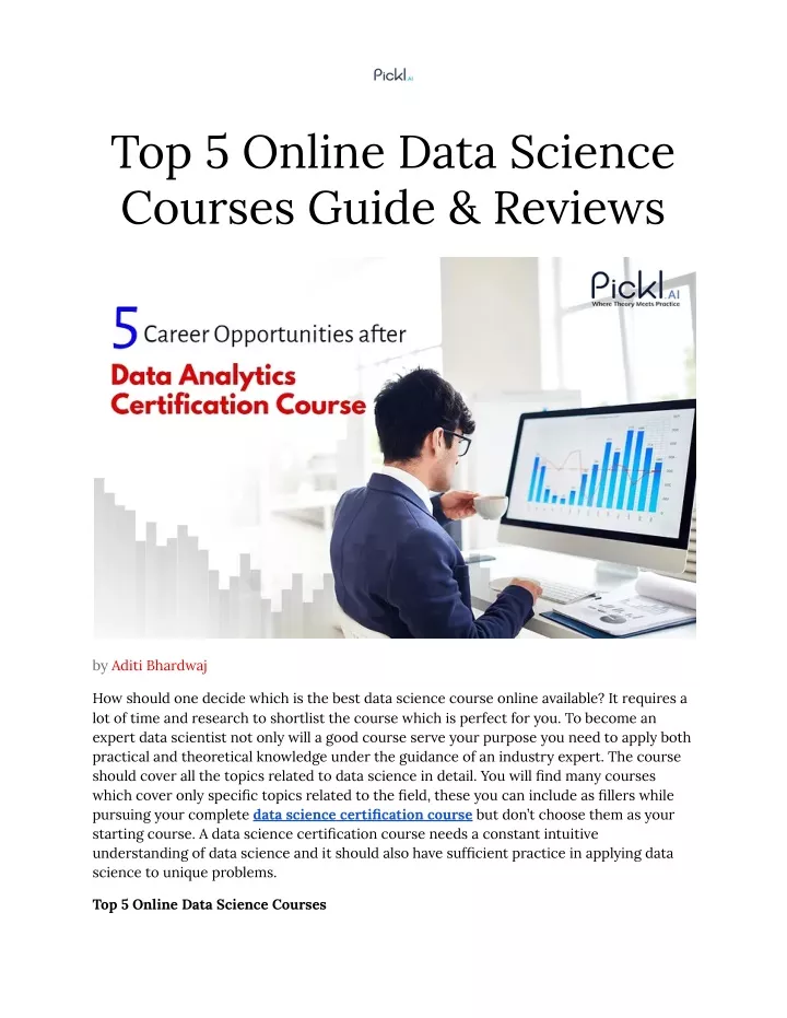 top 5 online data science courses guide reviews