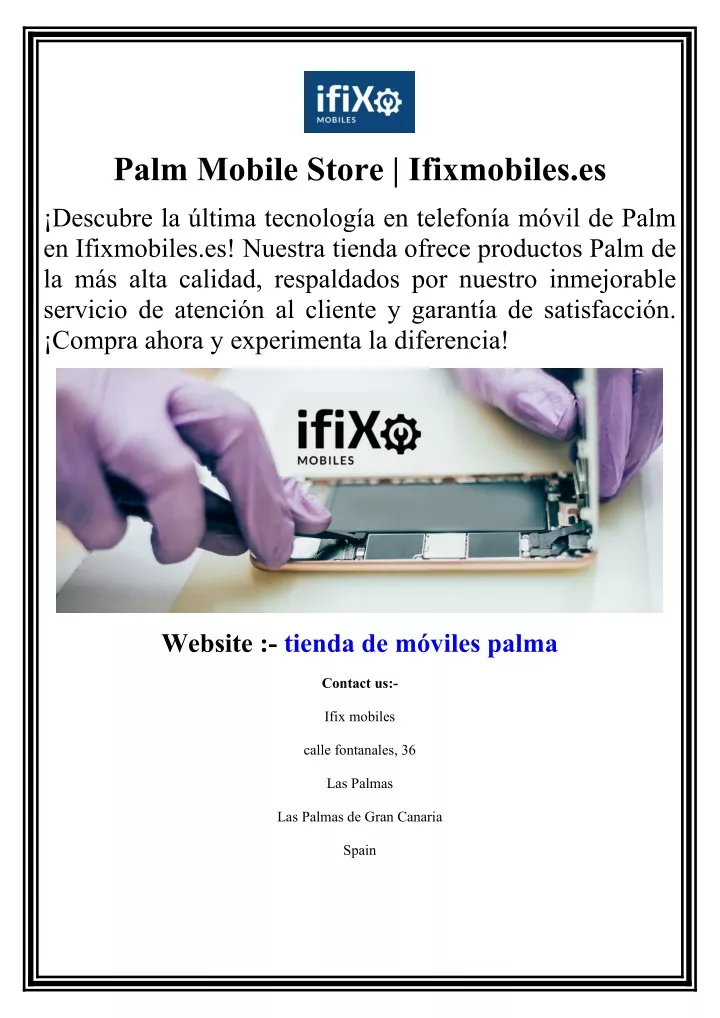 palm mobile store ifixmobiles es