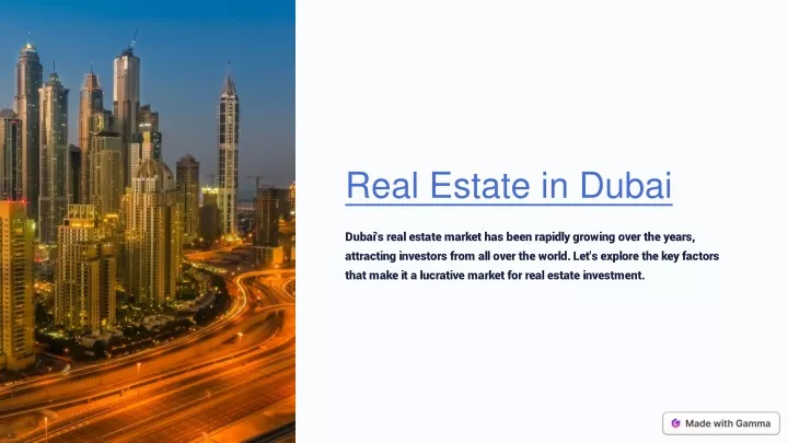 real estate in dubai