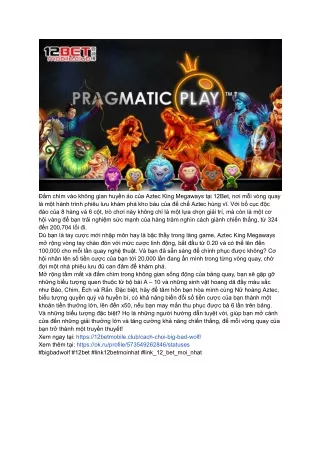 Pragmatic Play -  Nhà cung cấp game được yêu thích số 1 tại 12betmobile
