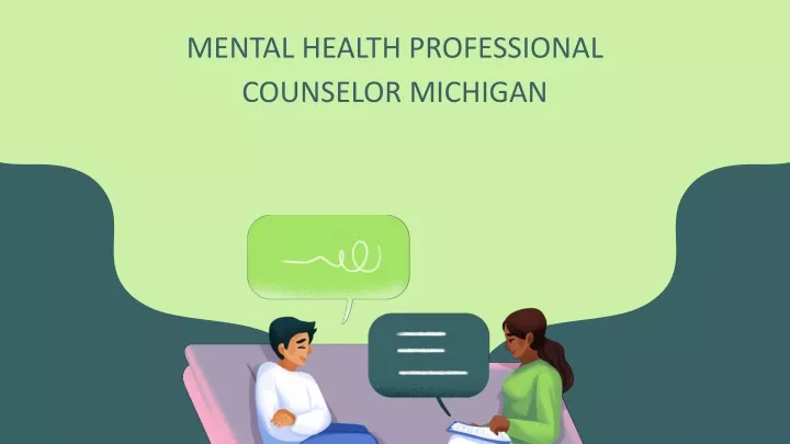 mental health professional counselor michigan