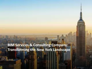 BIM Services & Consulting Company Transforming the New York Landscape