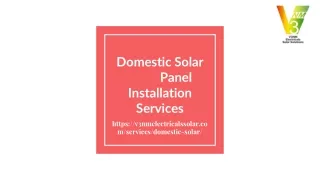Domestic Solar _Panel Installation Services