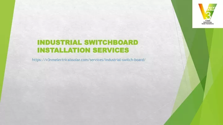 industrial switchboard installation services