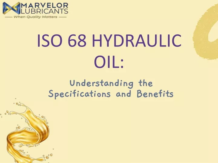 iso 68 hydraulic oil