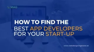 How to Find the Best App Developers for Your Start-Up