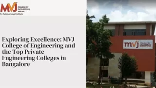 Exploring Excellence MVJ College of Engineering and the Top Private Engineering Colleges in Bangalore