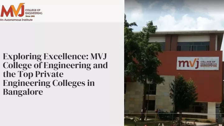 exploring excellence mvj college of engineering