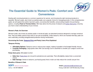 the essential guide to women s pads comfort