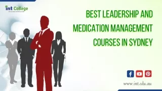Best Leadership and Medication Management Courses in Sydney
