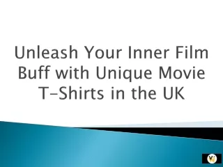 Unleash Your Inner Film Buff with Unique Movie T-shirts in the UK