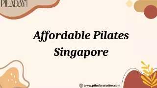 Affordable Pilates Singapore