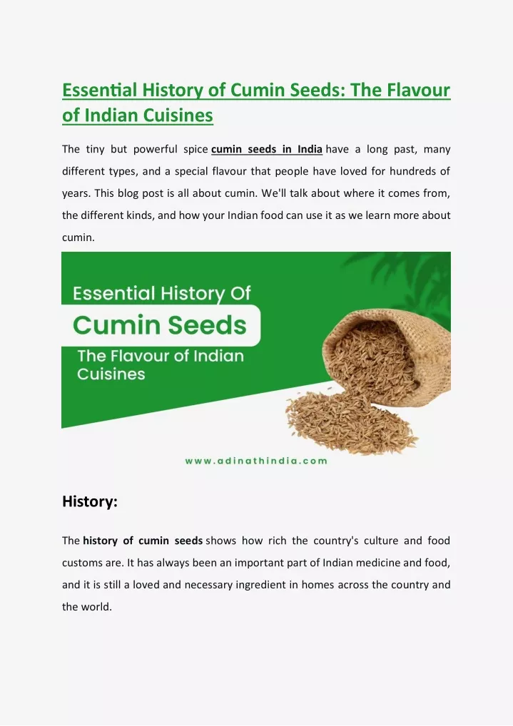 essential history of cumin seeds the flavour