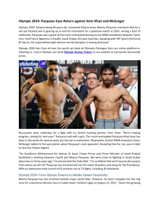 olympic 2024 pacquiao eyes return against amir