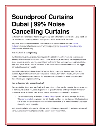 Soundproof Curtains Dubai 99 Noise Cancelling Curtains