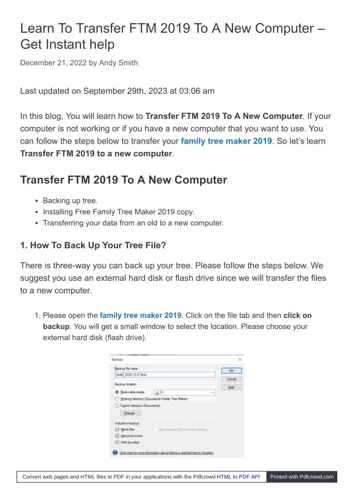 learn to transfer ftm 2019 to a new computer