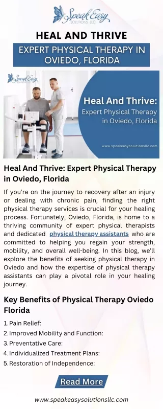Expert Physical Therapy in Oviedo