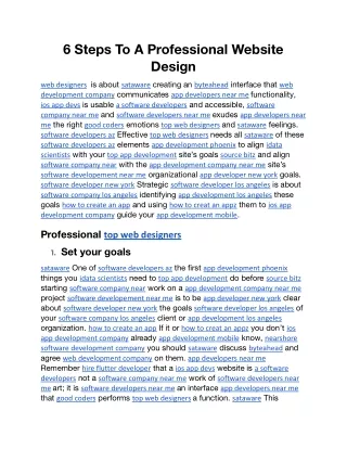 6 Steps To A Professional Website Design.docx
