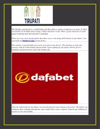 Dafabet Review