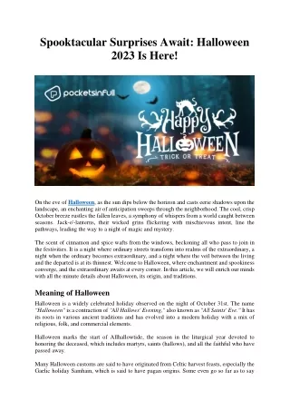 spooktacular surprises await halloween 2023