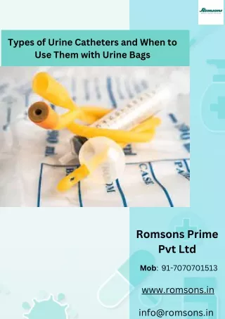 types of urine catheters and when to use them
