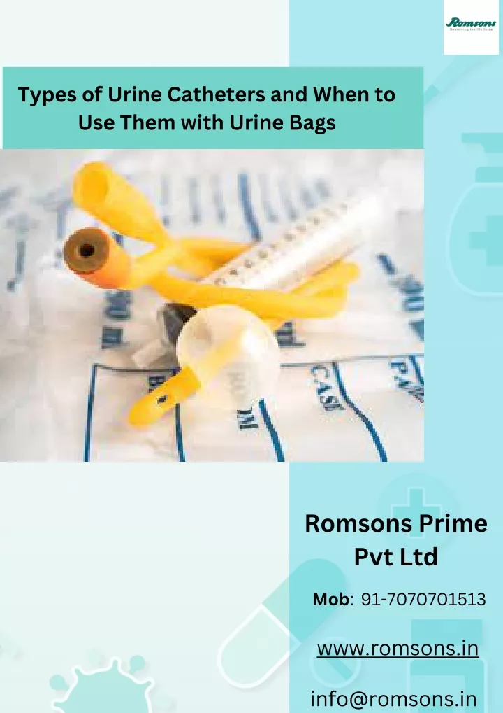 types of urine catheters and when to use them