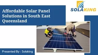 Affordable Solar Panel Solutions in South East Queensland