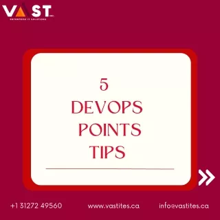 VAST ITES INC. - 5 devops points tips. (1)