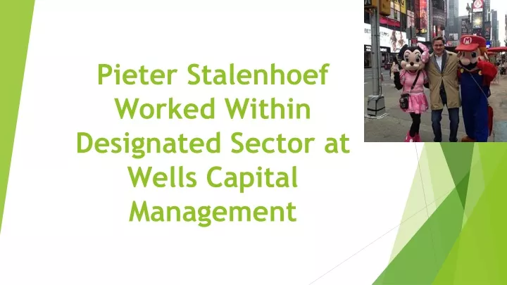 pieter stalenhoef worked within designated sector at wells capital management