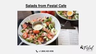 Salads from Festal Cafe