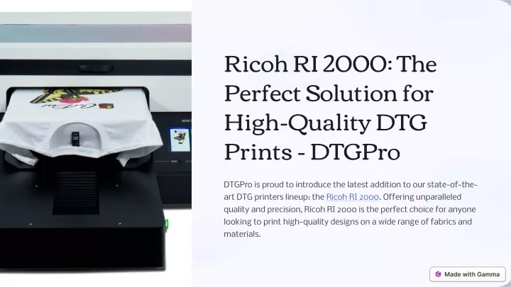 ricoh ri 2000 the perfect solution for high