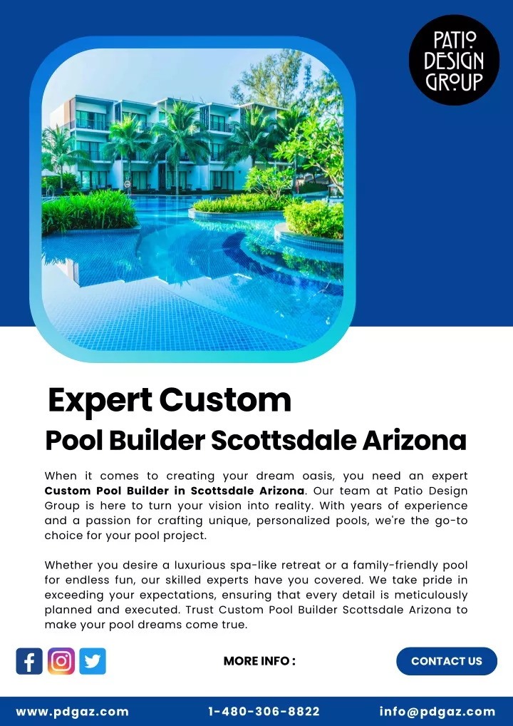 expert custom pool builder scottsdale arizona