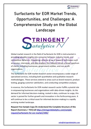 Surfactants for EOR Market