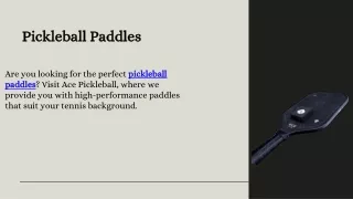 Pickleball Paddles