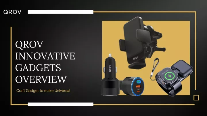 qrov innovative gadgets overview